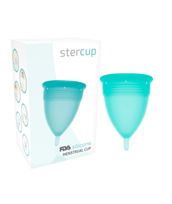 STERCUP - COPA MENSTRUAL FDA SILICONA AQUAMARINA - TALLA S