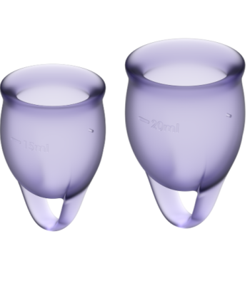 SATISFYER - FEEL CONFIDENT KIT COPA MENSTRUAL LILA 15 20 ML