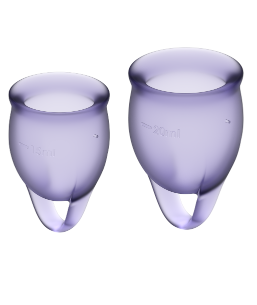 SATISFYER - FEEL CONFIDENT KIT COPA MENSTRUAL LILA 15 20 ML