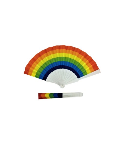 PRIDE - ABANICO MADERA BANDERA ARCOÍRIS PRIDE - ABANICO MADERA BANDERA ARCOÍRIS