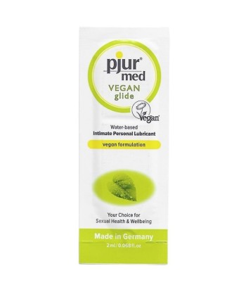 PJUR - MED VEGAN GLIDE LUBRICANTE BASE AGUA 2 ML