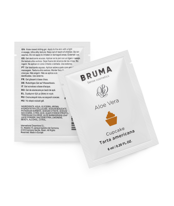 BRUMA - 6 ML GEL DESLIZANTE CON ALOE VERA SABOR A TARTA AMERICANA
