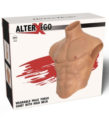HIDDEN DESIRE - ALTER EGO CAMISETA SILICONA TORSO MASCULINO CON ABDOMINALES NATURAL