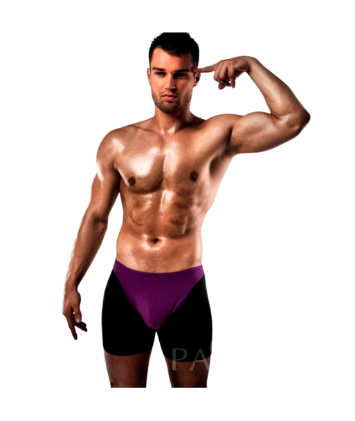 PASSION - BOXER 009 LILA- NEGRO EROTIC LINGERIE S-M PASSION - BOXER 009 LILA- NEGRO EROTIC LINGERIE S-M