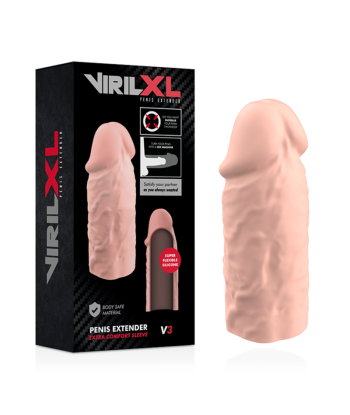 VIRILXL - EXTENSION DE PENE LIQUID SILICONE V3 NATURAL