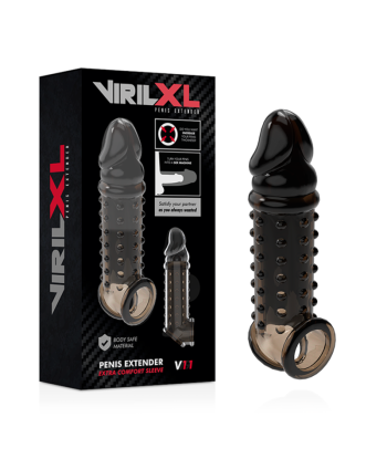 VIRILXL - EXTENSION Y FUNDA DE PENE V11 NEGRO