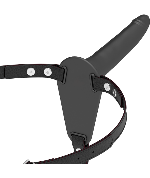 FETISH SUBMISSIVE HARNESS - SILICONA NEGRO 15 CM