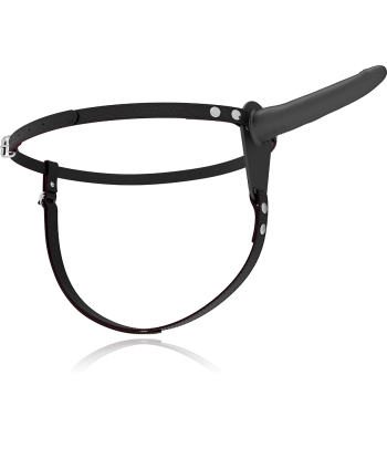 FETISH SUBMISSIVE HARNESS - SILICONA NEGRO 15 CM