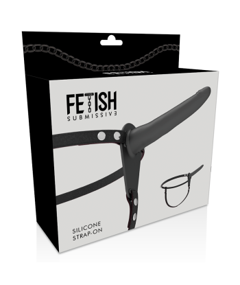 FETISH SUBMISSIVE HARNESS - SILICONA NEGRO 15 CM