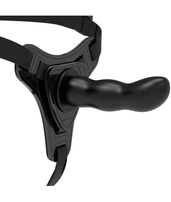 FETISH SUBMISSIVE HARNESS - SILICONA NEGRO G-SPOT 16 CM