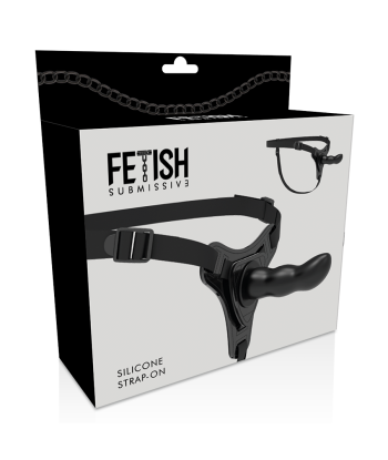 FETISH SUBMISSIVE HARNESS - SILICONA NEGRO G-SPOT 16 CM