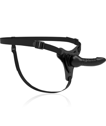 FETISH SUBMISSIVE HARNESS - SILICONA NEGRO REALISTIC 16 CM