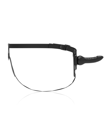 FETISH SUBMISSIVE HARNESS - SILICONA NEGRO REALISTIC 16 CM