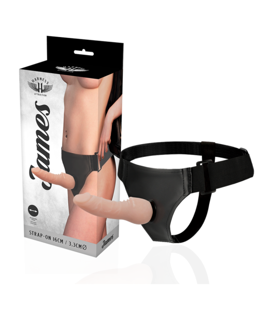 HARNESS ATTRACTION - ARNÉS JAMES 16 CM -O- 3.3 CM HARNESS ATTRACTION - ARNÉS JAMES 16 CM -O- 3.3 CM
