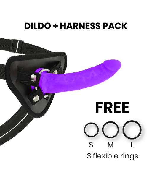 DELTA CLUB - TOYS ARNES DILDO LILA SILICONA MEDICA 17 CM -O- 3 CM