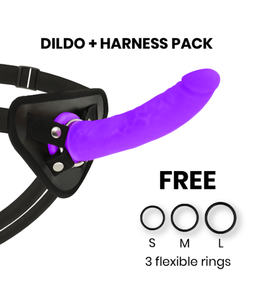 DELTA CLUB - TOYS ARNES DILDO LILA SILICONA MEDICA 20 CM -O- 4 CM