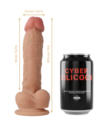 CYBER SILICOCK - ARNÉS SILICONA LÍQUIDA MAGNUS 20.5 CM -O- 4.1 CM