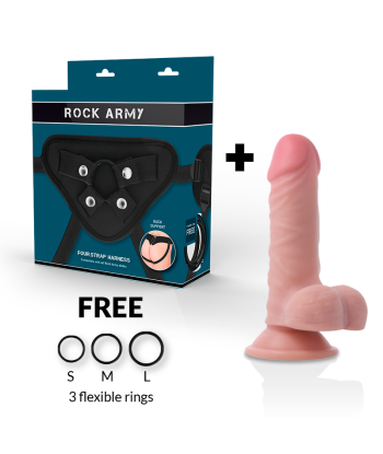 ROCKARMY - ARNES DUAL DENSITY PANZER DILDO REALISTA 17 CM -O- 4.46 CM