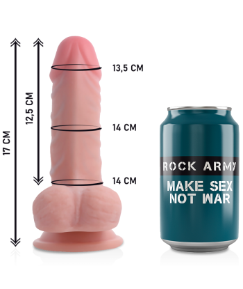 ROCKARMY - ARNES DUAL DENSITY PANZER DILDO REALISTA 17 CM -O- 4.46 CM