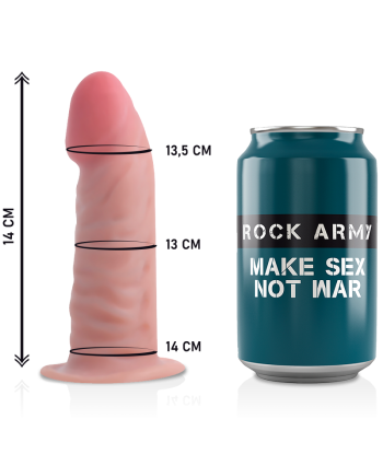 ROCKARMY - ARNES DUAL DENSITY TIGER DILDO REALISTA 14 CM -O- 4.46 CM