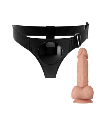 PRETTY LOVE - HARNESS BRIEFS ARNÉS UNIVERSAL CON DILDO JERRY 21.8 CM NATURAL