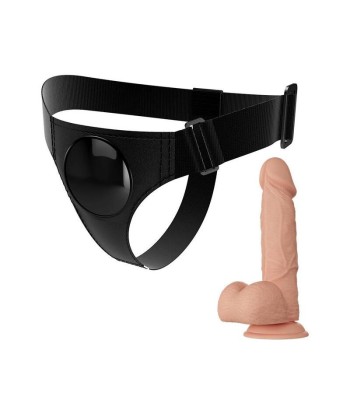 PRETTY LOVE - HARNESS BRIEFS ARNÉS UNIVERSAL CON DILDO JERRY 21.8 CM NATURAL