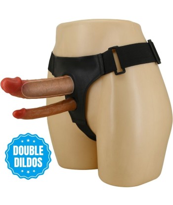 PRETTY LOVE - KEAVEN HARNESS BRIEFS UNIVERSAL and COMFORTABLE DOBLE DILDO