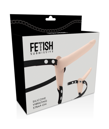 FETISH SUBMISSIVE HARNESS - VIBRADOR SILICONA FLESH 15 CM