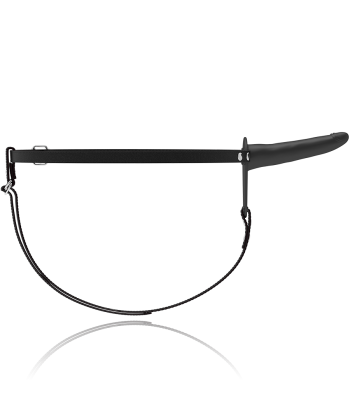 FETISH SUBMISSIVE HARNESS - VIBRADOR SILICONA NEGRO 15 CM