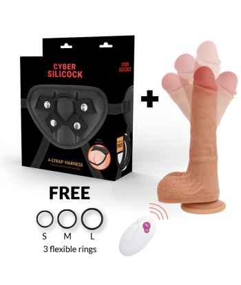 CYBER SILICOCK - ARNÉS SILICONA LIQUIDA MR RICK CONTROL REMOTO