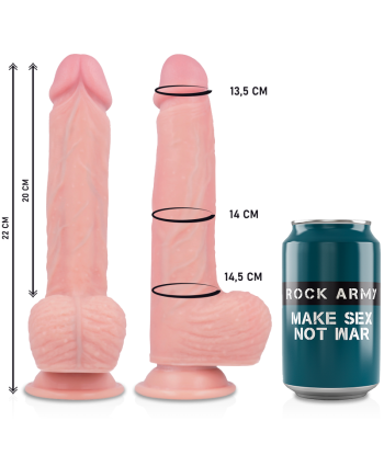 ROCKARMY - ARNÉS LIQUID SILICONE VIBRADOR CONTROL REMOTO PREMIUM APACHE 20.5 CM -O- 4.62 CM