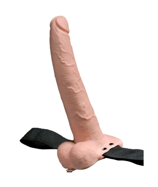 FETISH FANTASY SERIES - ARNES AJUSTABLE PENE REALÍSTICO CON TESTÍCULOS RECARGABLE Y VIBRADOR 23 CM