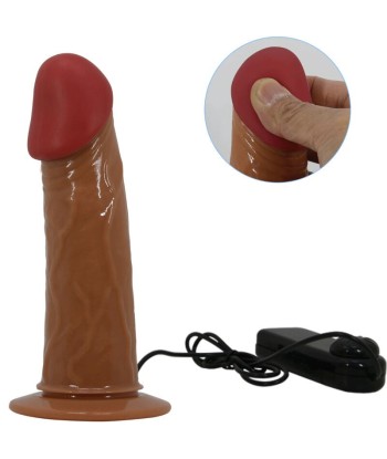 PRETTY LOVE - STARKS HARNESS BRIEFS VIBRACIÓN MULTI-VELOCIDAD DILDO 17,5 CM MULATO