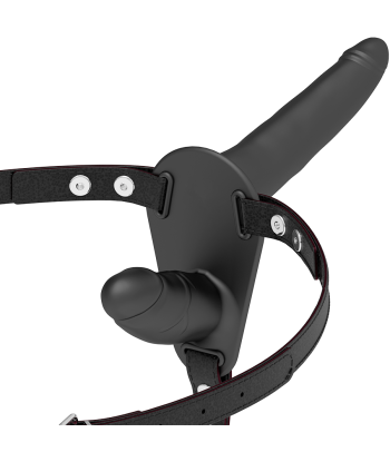 FETISH SUBMISSIVE HARNESS - DOBLE PENETRACIÓN NEGRO