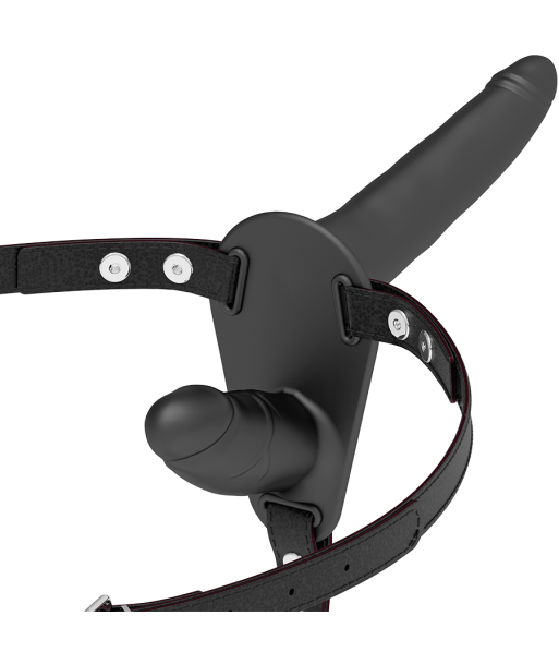 FETISH SUBMISSIVE HARNESS - DOBLE PENETRACIÓN NEGRO FETISH SUBMISSIVE HARNESS - DOBLE PENETRACIÓN NEGRO