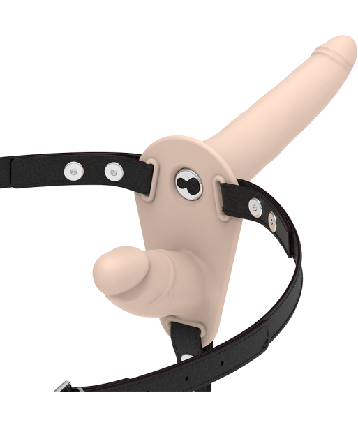 FETISH SUBMISSIVE HARNESS - DOBLE PENETRACIÓN VIBRADOR FLESH UP FETISH SUBMISSIVE HARNESS - DOBLE PENETRACIÓN VIBRADOR FLESH UP