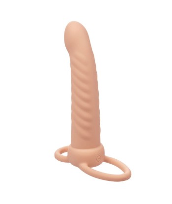 CALEXOTICS - MAXX DOBLE PENETRADOR ACANALADO 10 VIBRACIONES NATURAL