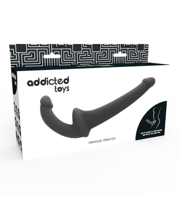 ADDICTED TOYS - DILDO CON ARNÉS SIN SUJECIÓN NEGRO