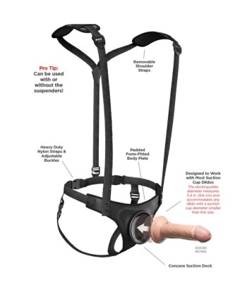 PIPEDREAMS - BODY DOCK STRAP-ON SUSPENDERS