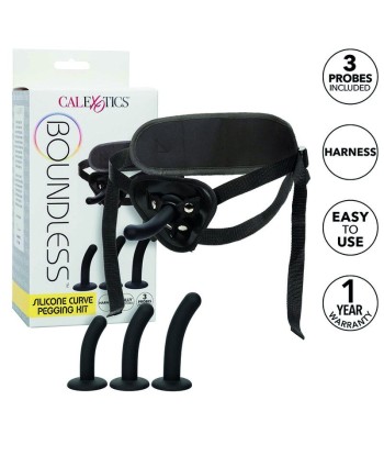 CALEXOTICS - BOUNDLESS KIT ARNÉS SILICONA CURVADO