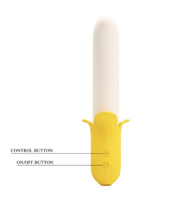 PRETTY LOVE - BANANA GEEK SUPER POWER 7 VIBRACIONES UPandDOWN SILICONA NEGRO