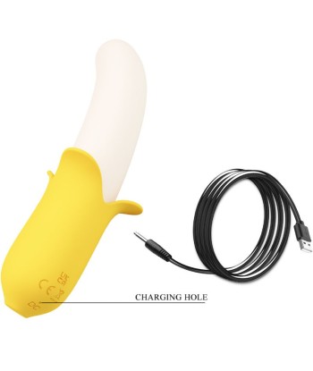 PRETTY LOVE - BANANA GEEK SUPER POWER 7 VIBRACIONES UPandDOWN SILICONA NEGRO