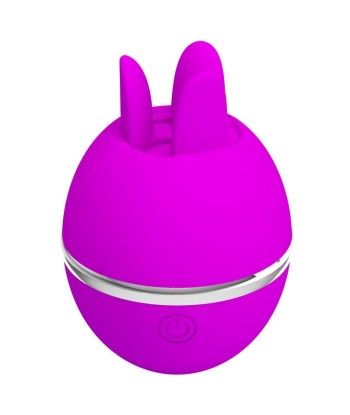 PRETTY LOVE - VIBRADOR DE SILICONA REDONDO GEMINI BALL MORADO