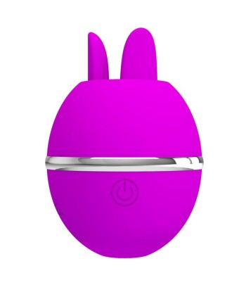 PRETTY LOVE - VIBRADOR DE SILICONA REDONDO GEMINI BALL MORADO