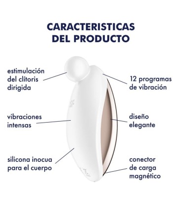 SATISFYER - SPOT ON 2 VIBRADOR LAY-ON BLANCO
