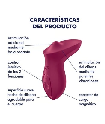 SATISFYER - EXCITERRR VIBRADOR LAY-ON CLÍTORIS FUCSIA