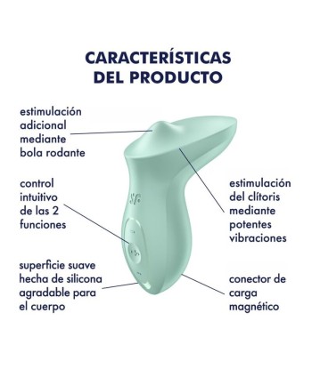 SATISFYER - EXCITERRR VIBRADOR LAY-ON CLÍTORIS MENTA