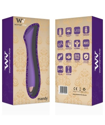 WOMANVIBE - MANDY VIBRADOR RECARGABLE SILICONA PUNTO K
