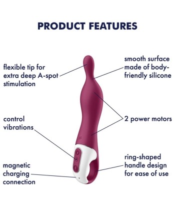 SATISFYER - AMAZING 1 VIBRADOR PUNTO A BERRY