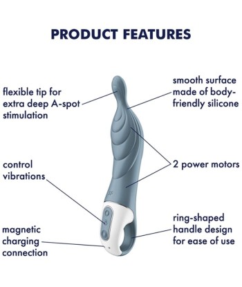 SATISFYER - AMAZING 2 VIBRADOR PUNTO A GRIS